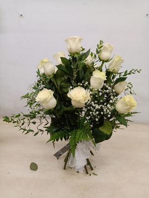 Ram de roses blanques